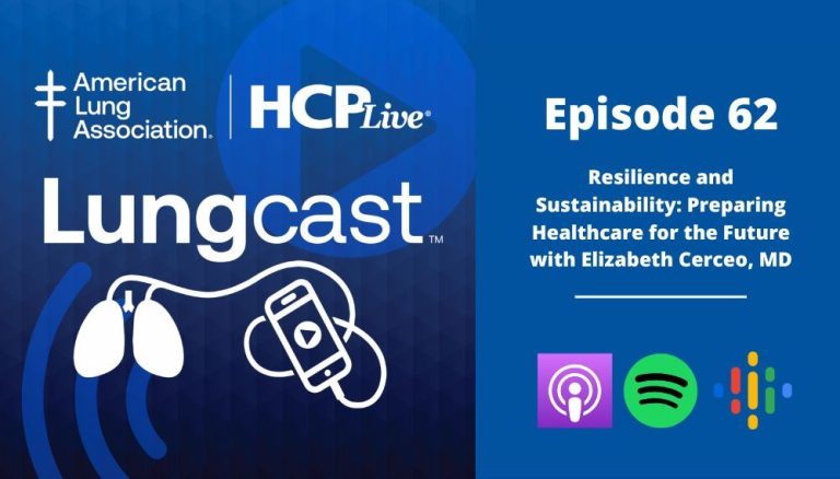 Lungcast: Resilience and Sustainability: Preparing Healthcare for the Future with Elizabeth Cerceo, MD